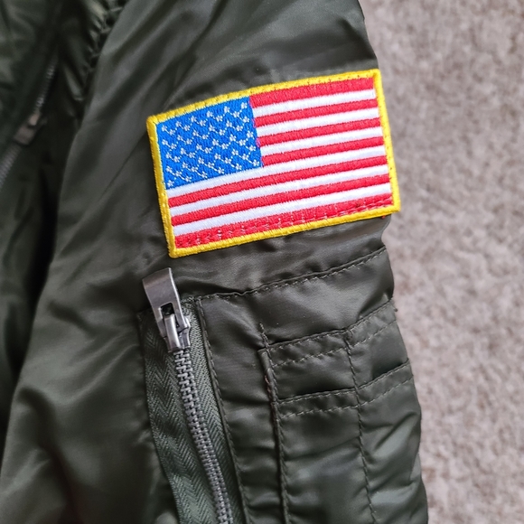 Large XRAY Mens US ARMY Flight Bomber Jacket - Picture 6 of 7